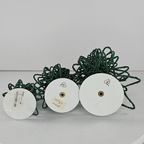 Department 56 Accessory Frosted Zig Zag Trees Set Of 3 Resin Snow Village 52507 - Picture 5 of 8